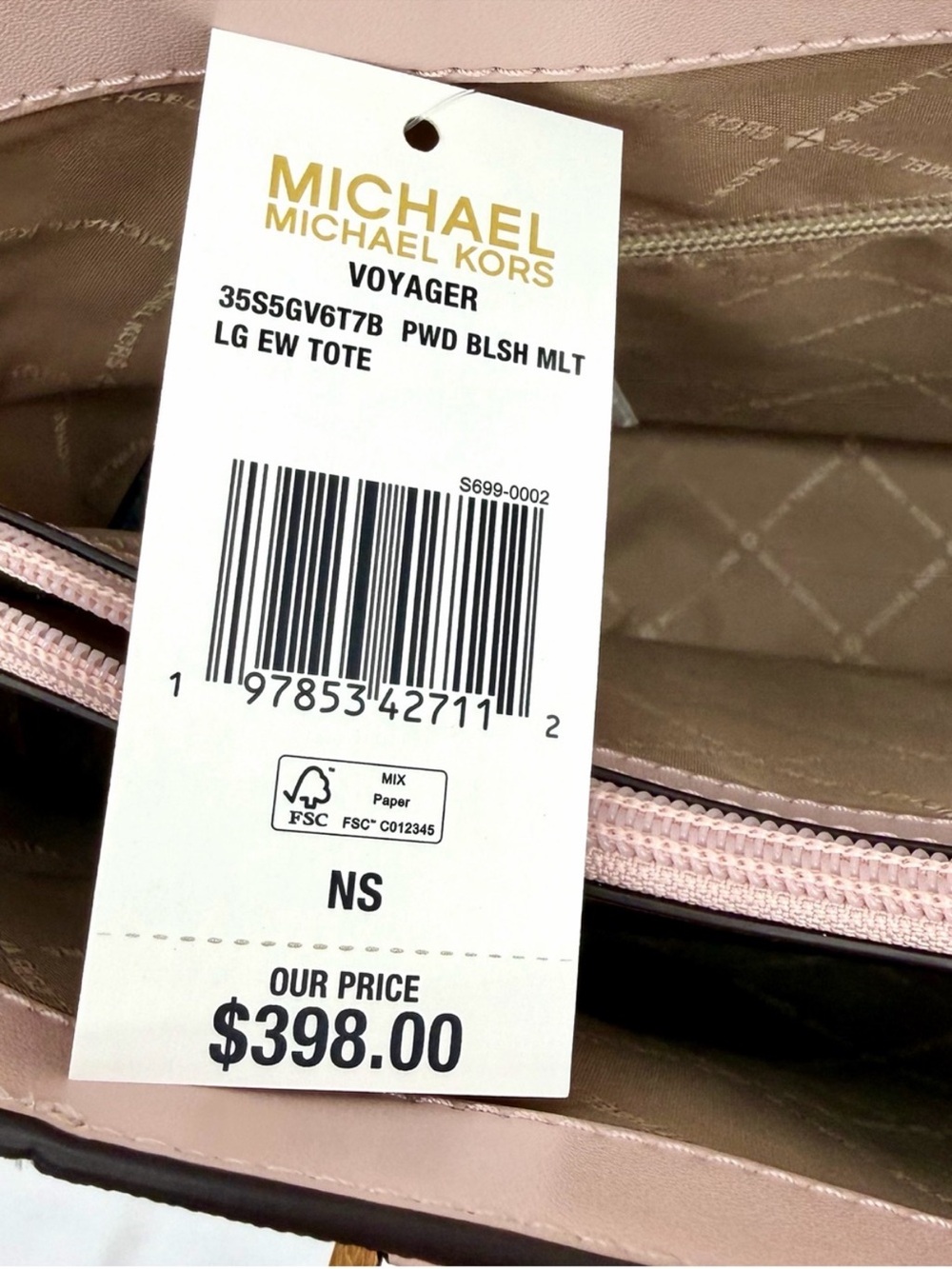 Michael Kors Blush Pink Signature Tote with Matching Wallet - Picture 13 of 15